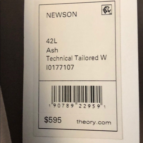 NEW Theory Newsom Technical Tailored Blazer Ash - Picture 2 of 5